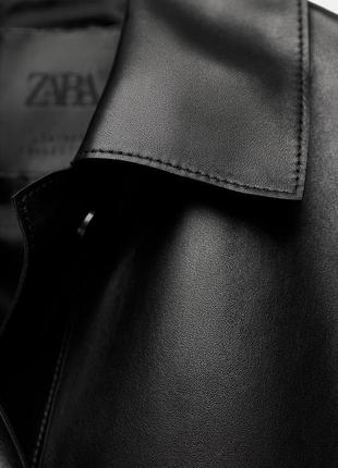 Кожаная куртка zara в наличии л9 фото