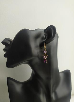 Винтажные серьги givanchy с кристаллами swarovski
