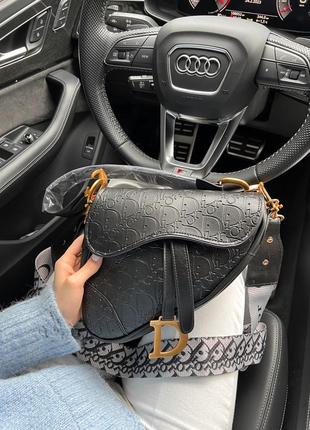 Сумка dior saddle black