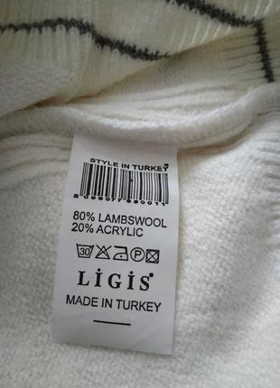 Турция .джемпер, свитер с косами. р.xxl