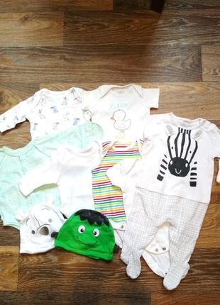 Боді чоловічок футболка набір на дитину