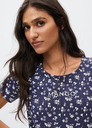 Футболка, футболка бавовна mango лого футболка с логотипом