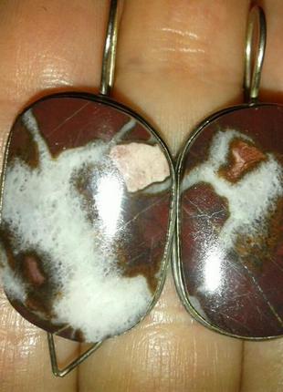 Серьги с яшмой