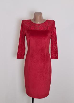Вечернее красное платье 42-44р.