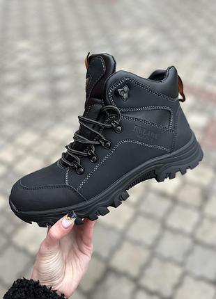 Зимові чоловічі черевики на хутрі ботинки