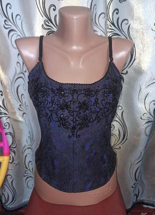 Розкішна мереживна маєчка прикрашена бісером river island