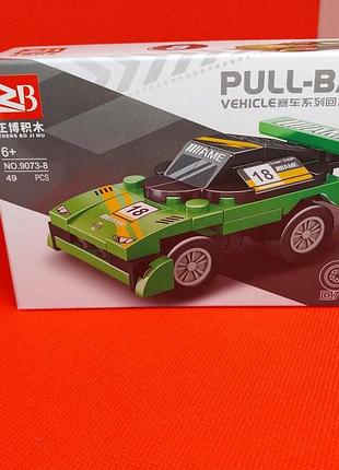 Конструктор машинка "pull-back" 49 деталей