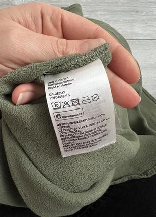 Блузка на короткий рукав легкая летняя блузка h&amp;m блузка хаки однотонная оливковое блузка