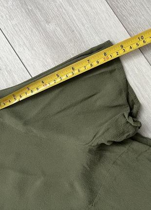 Блузка на короткий рукав легкая летняя блузка h&amp;m блузка хаки однотонная оливковое блузка