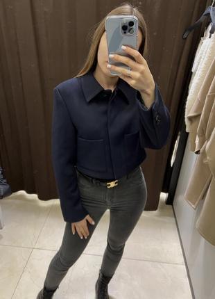 Короткий блейзер пиджака zara