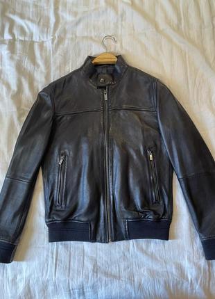 Кожанная куртка massimo dutti
