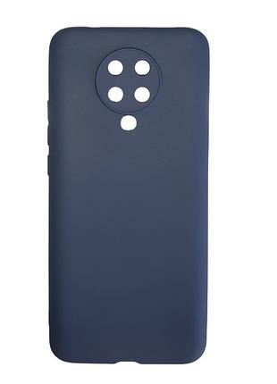 Чохол fiji soft для xiaomi poco f2 pro силікон бампер темно-синій