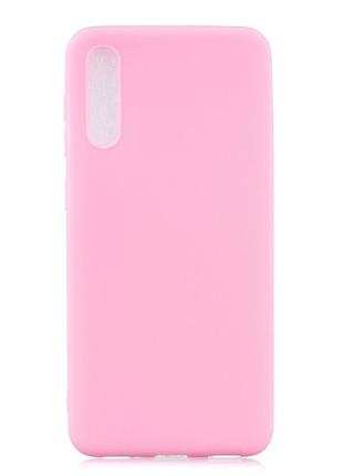 Чехол soft touch для xiaomi redmi 9a силикон бампер светло-розовый