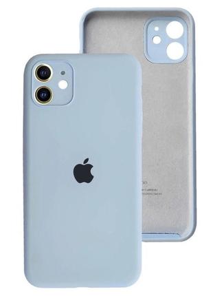 Чохол fiji silicone case full camera для apple iphone 12 бампер накладка із захистом камери sierra blue