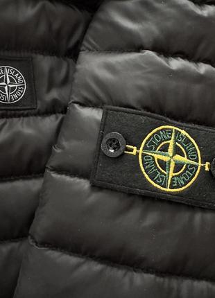 Куртка женская stone island осенняя весенняя до 0°с черная пуховик осень весна с капюшоном стон айленд3 фото