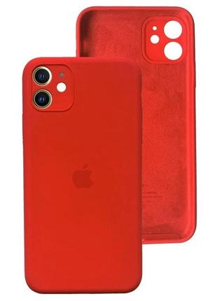 Чохол fiji silicone case full camera для apple iphone 12 бампер накладка із захистом камери red