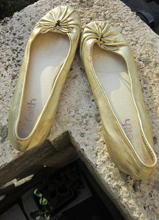 Туфлі-балетки човники натуральна шкіра всередині і зовні