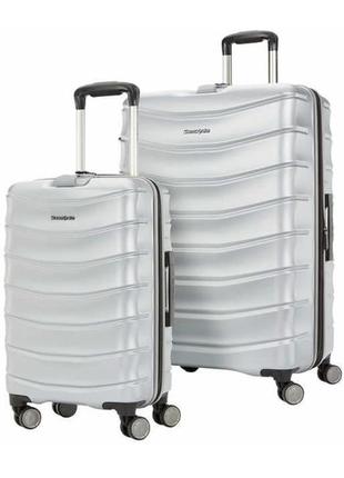 Дорожный чемодан samsonite amplitude 100%policarbonate silver5 фото