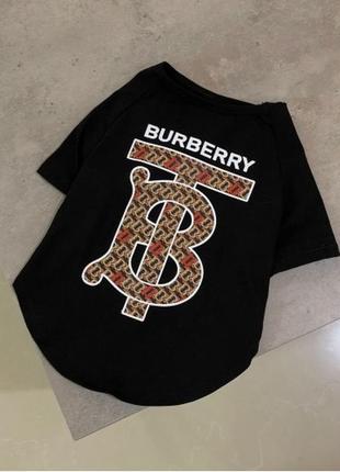 Брендова футболка поло burberry для собак1 фото