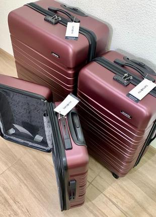 Чемодан дорожный samsonite evolve se matte burgundy9 фото