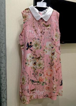 Літнє плаття / сарафан з квітковим принтом