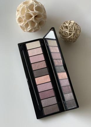 Палетка тіней soft nude eyeshadow palette кіко мілано