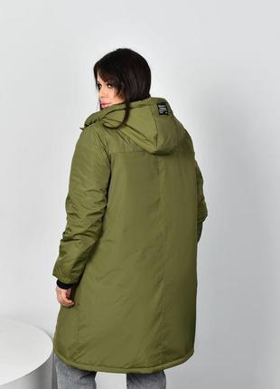 Теплое женское пальто большие размеры и норма (р.48-58)4 фото