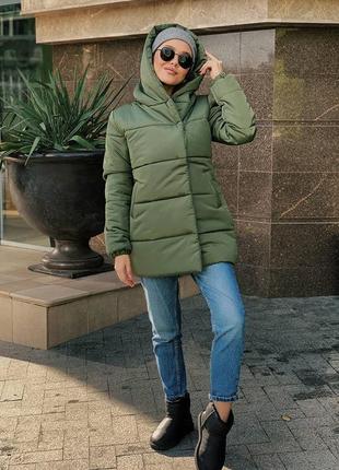 Куртка зефирка женская (силикон 250), зимняя зефирка6 фото
