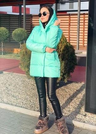 Куртка зефирка женская (силикон 250), зимняя зефирка9 фото