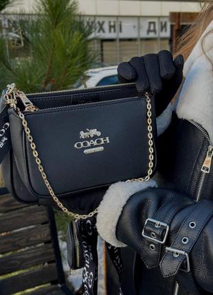 Сумка для девушки coach multi black6 фото