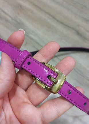 Пасок ремень next фуксия с золотом