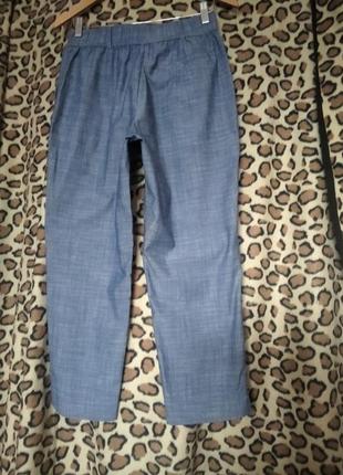 Супер штани біло-голубі р.s zara basic",100%котон.