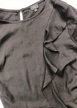 Женская черная блуза блузка с прозрачными рукавами river island4 фото