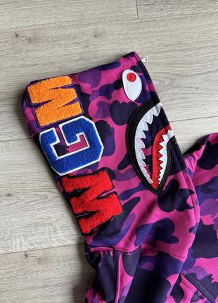 Bape shark зип худи бейп5 фото