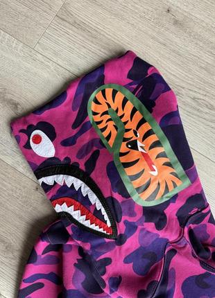 Bape shark зип худи бейп4 фото