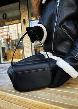Сумка для дівчини diesel 1dr iconic shoulder bag black2 фото