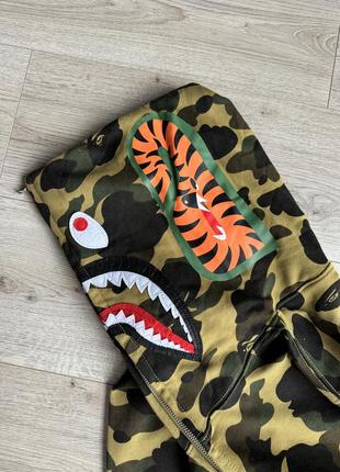 Бейп худи зип bape shark5 фото