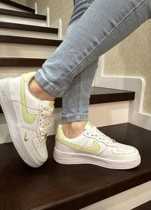 Nike air force mini swoosh lime6 фото