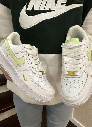 Nike air force mini swoosh lime8 фото