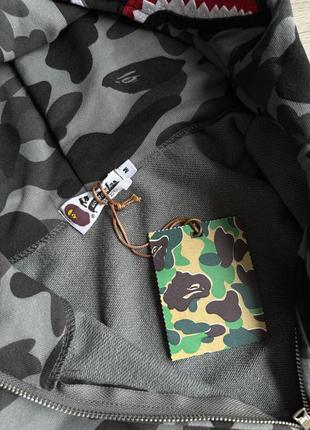 Bape shark зип худи бейп7 фото