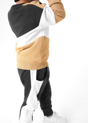 Утеплённый костюм "крутой пацан" (рост 92-98, 98-104, 104-110, 110-116, 116-122)4 фото
