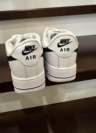Nike force low air white black4 фото