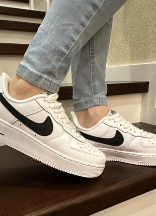 Nike force low air white black5 фото