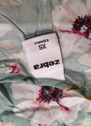Zebra женская блузка размер xs цветочный принт7 фото