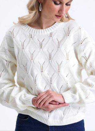 Тёплый женский свитер  размеры: 46-501 фото