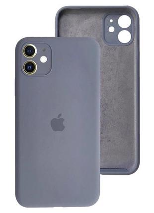 Чохол fiji silicone case full camera для apple iphone 12 бампер накладка із захистом камери lavender grey
