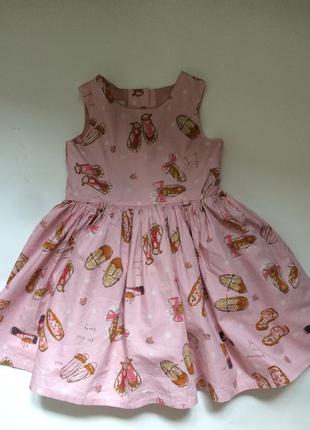 Платье next на девочку 3-4года