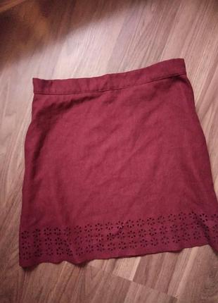 Продам юбочку на девочку 9-10 лет, велюр