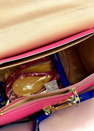 Малиновая розовая сумка луи lv3 фото