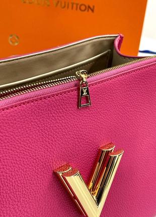 Малиновая розовая сумка луи lv8 фото